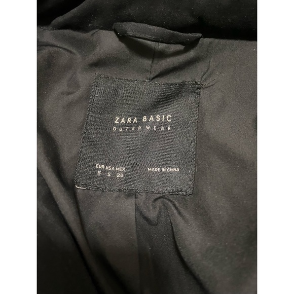 Zara Puffer Jacket / Zara Hooded Parka Sz S - Picture 6 of 7